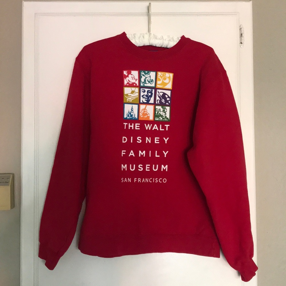 Walt Disney Family Museum Red Sweatshirt